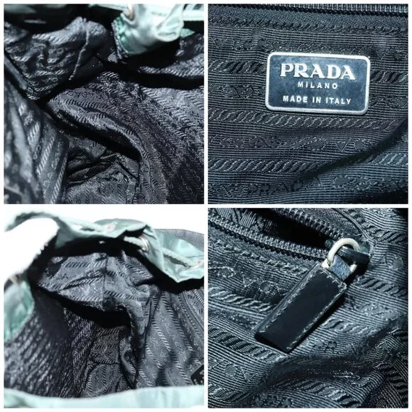 PRADA Backpack Nylon Green Silver Auth 154589 - Picture 15 of 16